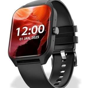 Nervfit Pulse 1.83" LED Display Smartwatch with Bluetooth Calling, Fitness & Health Tracker for Men & Women, Heart Rate, SPO₂, Sleep Monitor, Multi-Sport Modes, 5 Day Battery